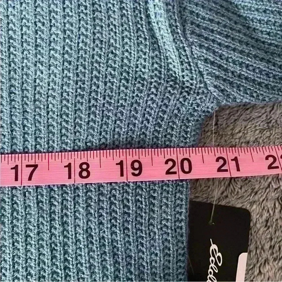 Eddie Bauer Fin Hooded Sweater in Blue Stone Size XS NWT - Picture 7 of 8